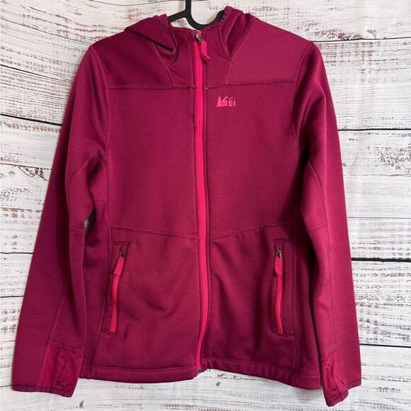 REI Other - Rei Co.op Jacket Girls Size Large Zip up hoodie  outdoors hiking camping Red